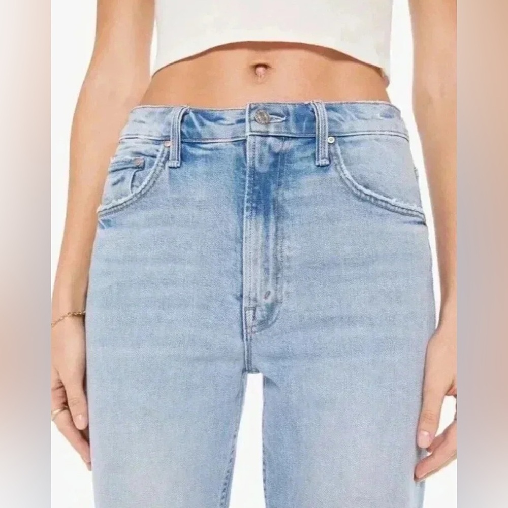 MOTHER Superior The Scooter Ankle Jeans Don’t Be a Square Wash size 32 - Picture 2 of 10
